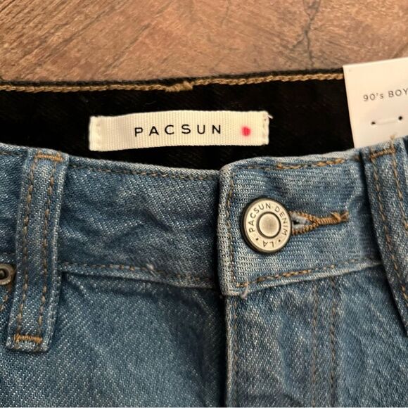 PacSun 90s boyfriend denim jeans blue and black size 25 NWT 🏷 - Picture 3 of 11